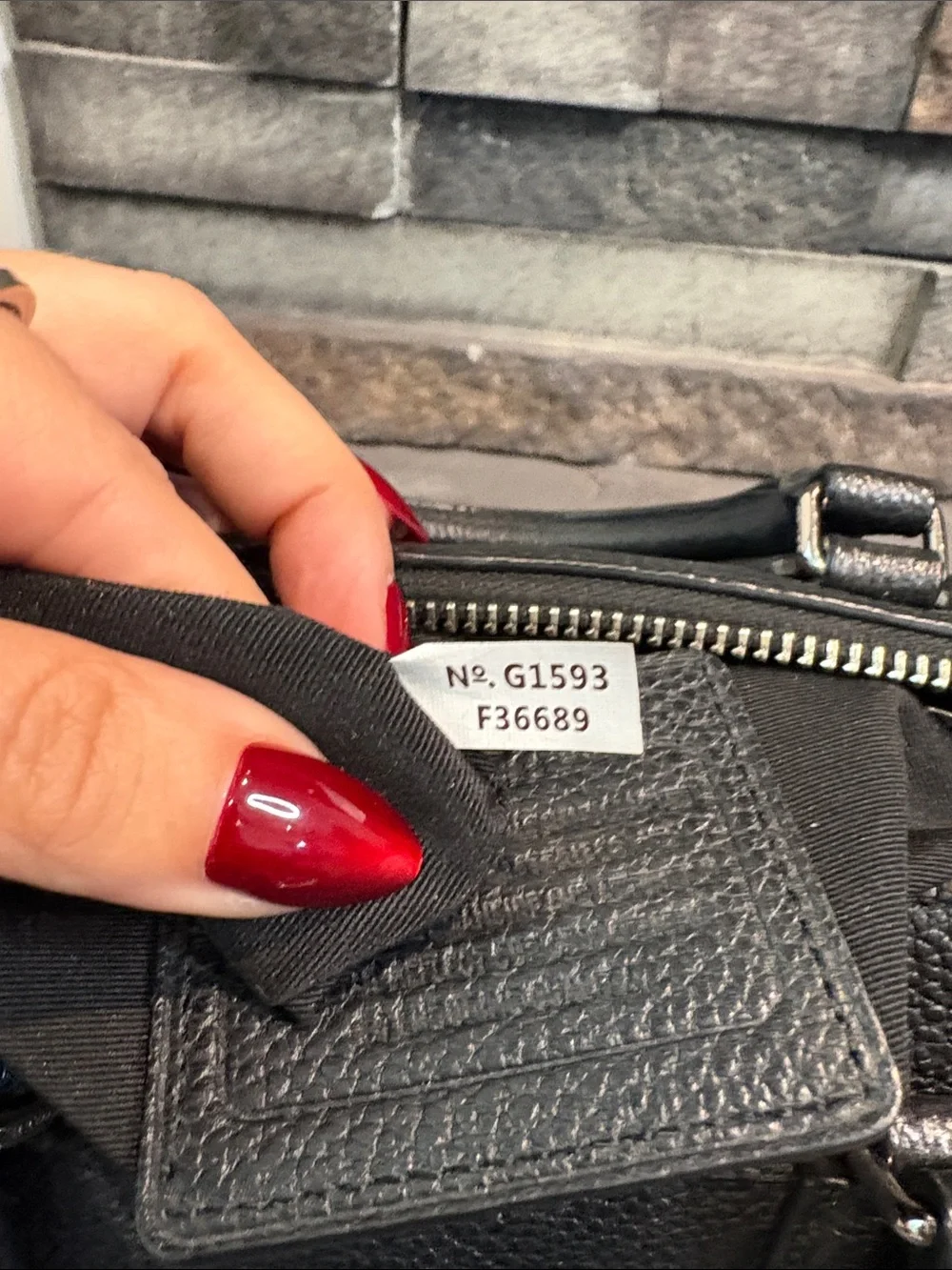 Coach Mini Bennet Black Leather Satchel with Shearling Sides - G1593-F36689